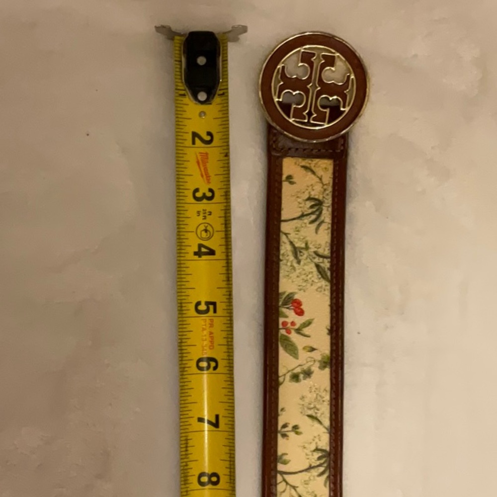 Tori Burch Floral Printed Belt Size XXS